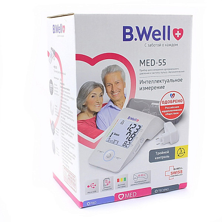 Тонометр Би Велл (B.Well) MED-55 авт манжета рM-L (22-42 см) +адаптер