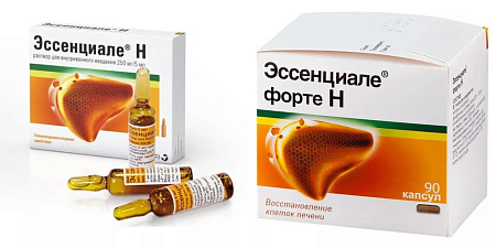 Эссенциале Н р-р д/ин 250 мг/5 мл амп 5 мл №5