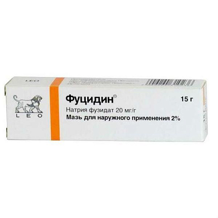 Фуцидин мазь д/нар прим 2% 15 г 