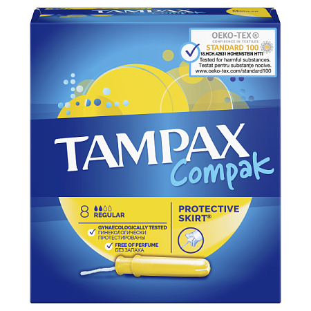 Тампоны Тампакс (Tampax) Компак Регуляр №8