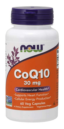 Кофермент CoQ10 Нау (Now) капс 30 мг №60