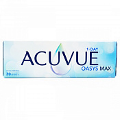 Линзы контактные АКУВЬЮ (ACUVUE) Оазис (Oasys) 1-Day Макс (Max) R9.0 (-7.00) №30