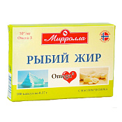 Рыбий жир Мирролла (Mirrolla) с маслом чеснока капс 0.37 г №100