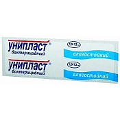 Лейкопластырь бактериц Унипласт (Uniplast) 1.9см х 7.2см №1