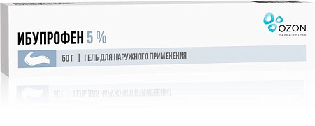 Ибупрофен гель 5% 50 г Ибупрофен гель 5% 50 г