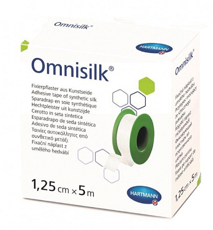 Лейкопластырь (пластырь) Омнисилк (Omnisilk) 1.25см x 5м (500см)