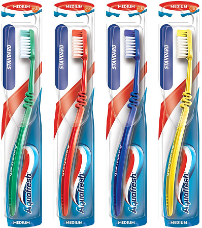 Зубная щетка Аквафреш (Aquafresh) Стандарт средняя