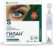 Капли Гилан Ультрадекс р-р увлаж офтальмолог 2%+0,3% 0,4 мл №30