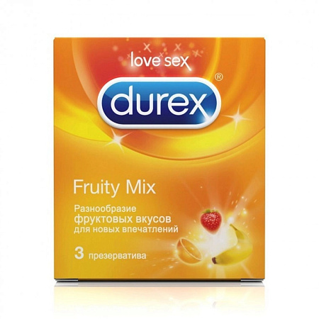 Презервативы Дюрекс (Durex) Fruity Mix фруктовые №3