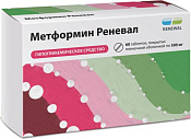 Метформин Реневал (Renewal) тб п/о 500 мг №60