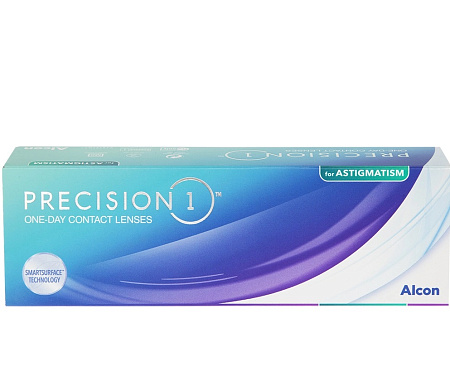 Линзы контактные Алкон (Alcon) Precision 1 For astigmatism однодневные R8.5 (-4.75) №30 Линзы контактные Алкон (Alcon) Precision 1 For astigmatism однодневные R8.5 (-4.75) №30
