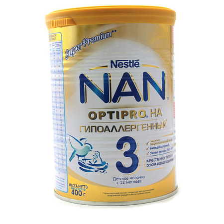 Смесь молочная Нестле (Nestle) НАН 3 Гипоаллергенный Optipro HA с 12 мес 400 г