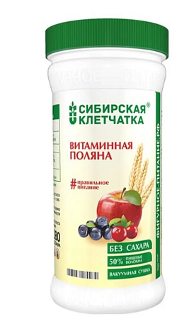 Клетчатка Сибирская Витаминная поляна 280 г банка
