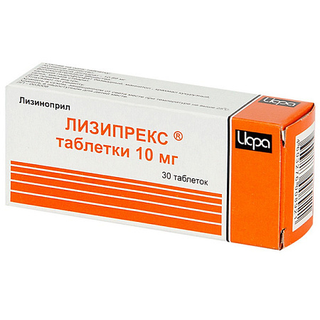 Лизипрекс тб 10 мг №30