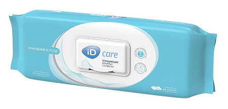 Салфетки влажные Айди (ID) Care очищающие №64