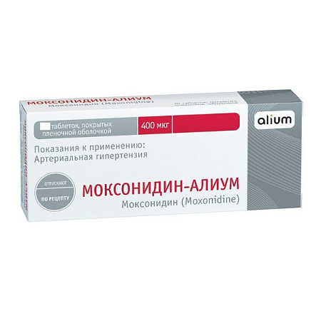 Моксонидин-Алиум тб п/о 0.4 мг №60