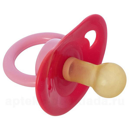 Соска-пустышка Будь здоров латекс с кольцом с 3 мес