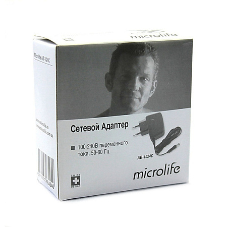 Адаптер МикроЛайф (Microlife) АD 1024с для тонометра МикроЛайф (100-240В) Адаптер МикроЛайф (Microlife) АD 1024с для тонометра МикроЛайф (100-240В)