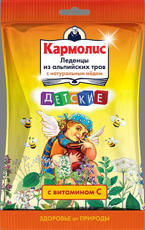 Леденцы Кармолис с медом и вит С д/дет 75 г