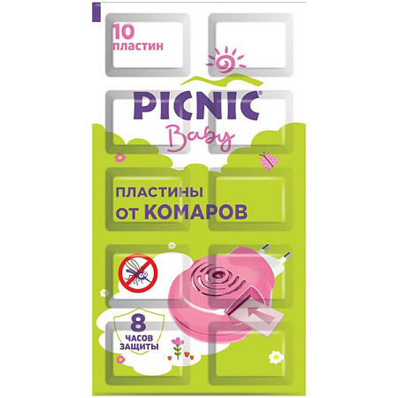 Пластины Пикник Бэби (Picnic Baby) от комаров №10