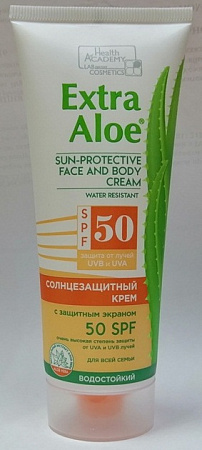 Крем Экстра Алоэ (Extra Aloe) солнцезащ SPF 50 для всей семьи 100 мл