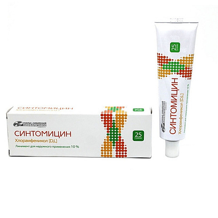 Синтомицин линимент 10% 25 г