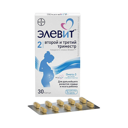 Элевит Второй и третий триместр капс №30