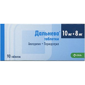 Дальнева тб 10 мг+8 мг №90