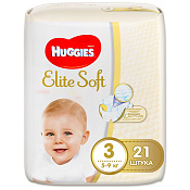 Подгузники Хаггис (Huggies) Элит Софт (Elite Soft) размер 3 (5-9 кг) №21