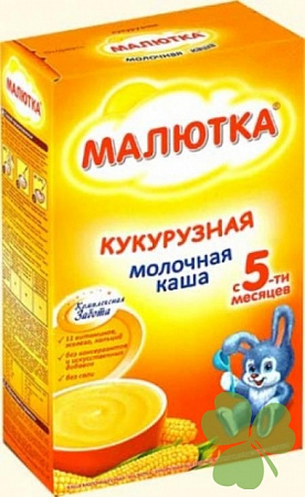 Малютка Каша молочная с 5 мес кукурузная 220 г