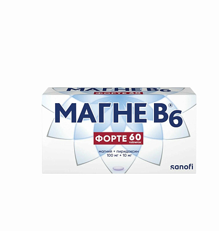 Магне B6 (Б6) форте тб п/о №100
