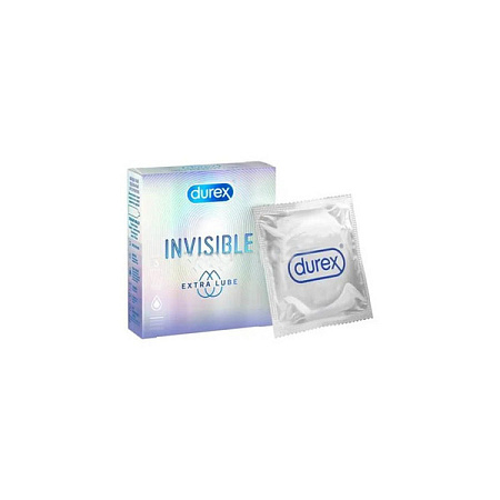 Презервативы Дюрекс (Durex) Invisible Extra Lube №3