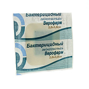 Лейкопластырь бактерицидный Верофарм 3.8см х 3.8см №1
