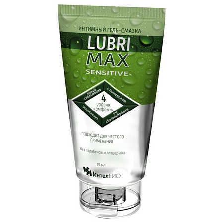 Гель-смазка (смазка) Лубримакс (Lubrimax) Sensitive интимный 75 мл
