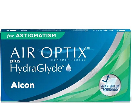 Линзы контактные Air Optix (Эйр Оптикс) Plus HydraGlyde for astigmatism -1.75/180/-6.00 №3