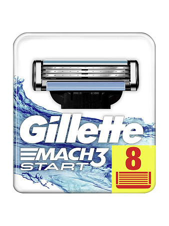 Кассеты сменные Жиллетт (Gillette) Мач 3 Старт №8