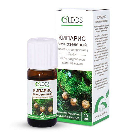 Масло эфирное Олеос (Oleos) Кипарис Вечнозеленый 10 мл Масло эфирное Олеос (Oleos) Кипарис Вечнозеленый 10 мл