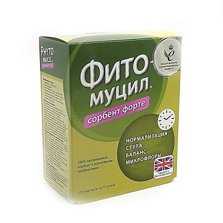 Фитомуцил Сорбент Форте пор 5 г №10