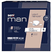 Вкладыши (прокладки) Сени (Seni) Лайт Левел (Light Level) 1 урол д/муж №15