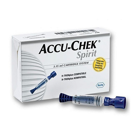 Картридж-система Акку-Чек (Accu-Chek) Спирит для инсулина 3.15 мл №5