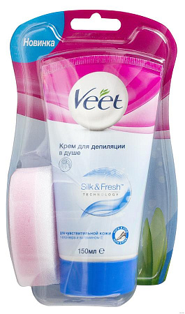 Крем Вит (Veet) Spa для депиляции в душе для чувств кожи 150 мл