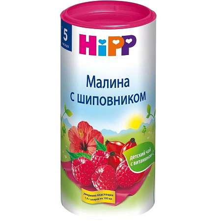 Чай Хипп (Hipp) малина с шиповником с 6 мес 200 г