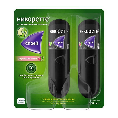 Никоретте спрей Фруктово-Мятный 1 мг/доза 150 доз №2