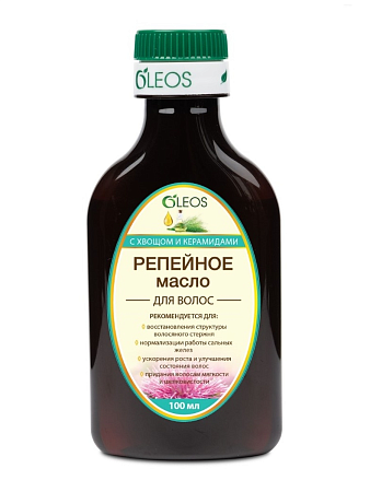 Масло Репейное Олеос (Oleos) с хвощом и керамидами для волос 100 мл Масло Репейное Олеос (Oleos) с хвощом и керамидами для волос 100 мл