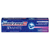 Зубная паста Бленд-а-мед (Blend-a-med) 3D White Бодрящая свежесть 100 мл Зубная паста Бленд-а-мед (Blend-a-med) 3D White Бодрящая свежесть 100 мл