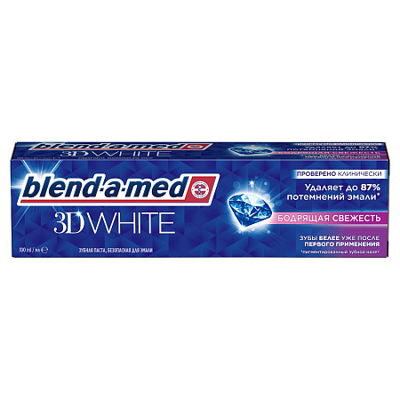 Зубная паста Бленд-а-мед (Blend-a-med) 3D White Бодрящая свежесть 100 мл