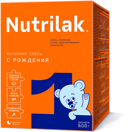 Смесь молочная Нутрилак (Nutrilak) 1 адаптированная для детей с рожд 600 г